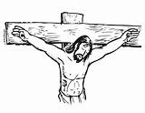 Desenho Crucificado Rosto Tudodesenhos sketch template