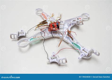 crashed broken drone stock photo image  damage pilot
