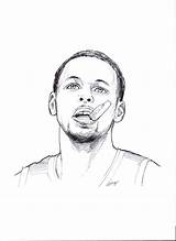 Curry Stephen Coloring Pages Drawings Basketball Drawing Draw Players Steph Nba Easy Deviantart Pencil Sketch Name Step Golden State Stephencurry sketch template