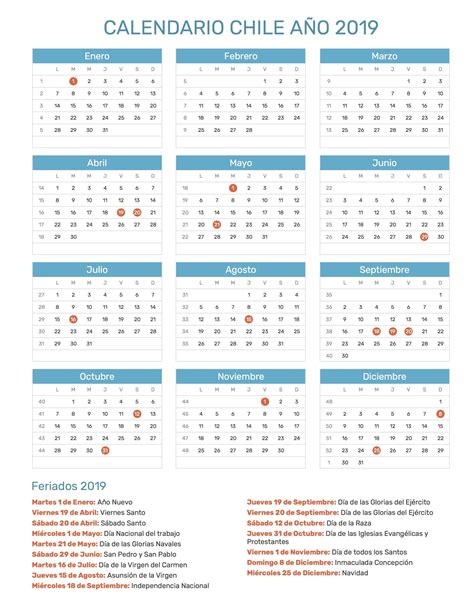 calendario chile calendario chile calendar
