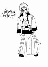 Grimmjow Lineart sketch template