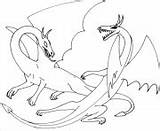 Feu Crache Dragons sketch template