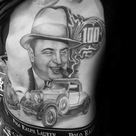 50 Al Capone Tattoos For Men Gangster Design Ideas Gangster Tattoos