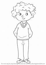 Horrid Henry Peter Perfect Draw Drawing Step Coloring Cartoon Sketch Template sketch template