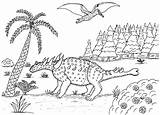 Cryolophosaurus sketch template