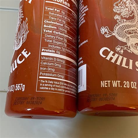Dynasty Sriracha Chili Sauce 20 Oz Lot Of 2 Sealed Expiration Aug 30