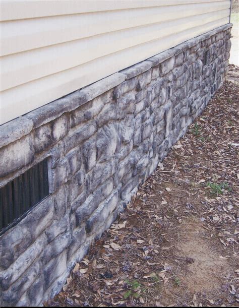 mobile home stone skirting products hill country    trailer