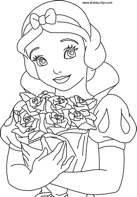 snow white coloring pages disney princess photo  fanpop
