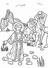 Coloring Stephen Stoning Saint Paul St Pages Bible Saints Sheets Saul Francis Assisi Called Later Looks Printable Coloriage Kids Activity sketch template