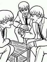 Coloring Pages Beatles Submarine Yellow Library Clipart Printable sketch template
