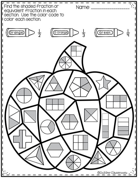 fractions coloring pages coloring home