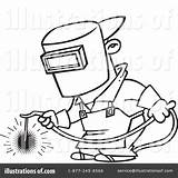 Welder Clipart Welding Coloring Pages Illustration Royalty Rf Toonaday Leishman Ron Color Getdrawings Getcolorings sketch template