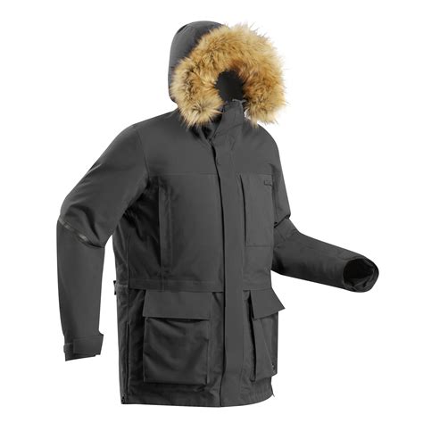 jacket parka arctic trekking  unisex  warm forclaz decathlon