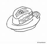 Moussaka Coloring Coloringcrew sketch template