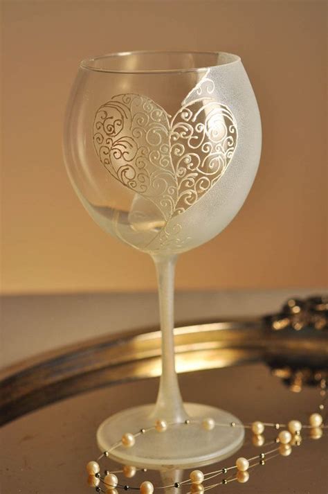 Wedding Wine Glass Decorating Ideas