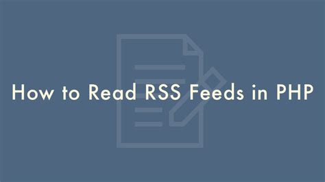 read rss feeds  php plantpot