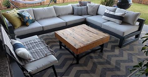 I Made My Wife A Sturdy Outdoor Sectional Out Of Cheap