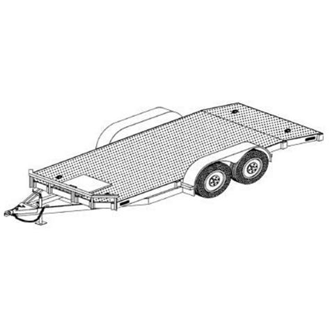 tandem car carrier trailer blueprints northern tool equipment
