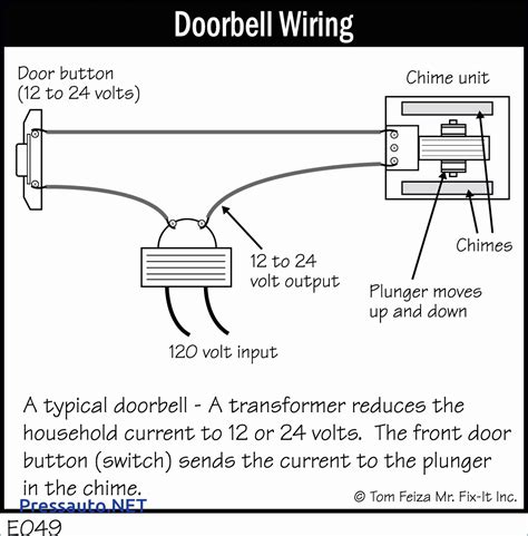 doorbell transformer wiring schematic