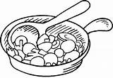 Sarten Sartenes Cuisine Frying Pan Coloriages Utensilios Aliments Zapisano 2755 sketch template