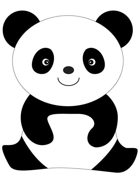 cute pandas colouring pages
