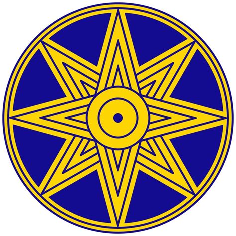 photo  raphael  colored version   ancient mesopotamian  pointed star symbol