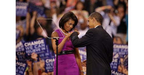 Barack And Michelle Share The Infamous Fist Bump In June 2008 Obama
