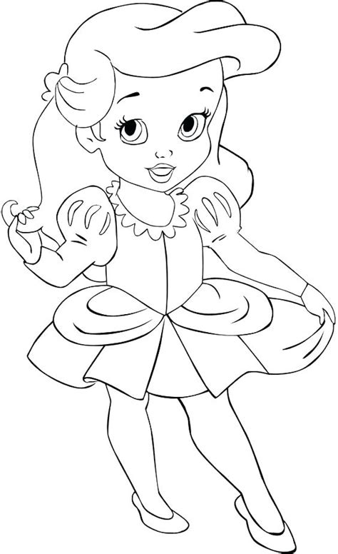 disney baby princess coloring pages  getdrawings