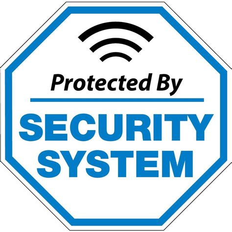 hy ko      vinyl security system sign hsv   home depot