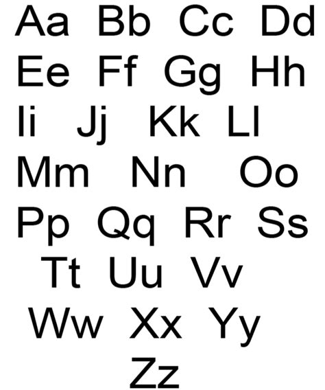 large printable alphabet letters preschool learning  lesson