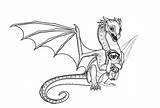 Coloring Dibujos Dragones Coloriages sketch template