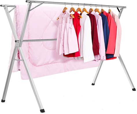 stainless steel laundry drying rack heavy duty collapsible folding