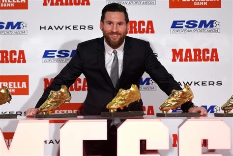 Messi Collects Record 5th Golden Boot