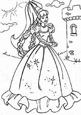 Princess Coloring Pages Kids Print Tags sketch template