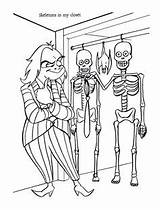Coloring Beetlejuice Pages Book Skeletons Retroreprints True Halloween Lydia Deetz Archive Xcolorings sketch template
