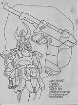 Robotech Coloring 1985 Book Warps Neptune sketch template