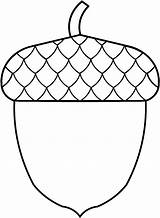 Acorn Traceable Heraldicart sketch template