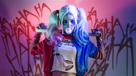 harley quinn suicide squad cosplay hd superheroes 4k wallpapers