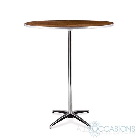 pedestal cocktail table  occasions party rental