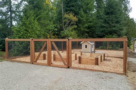 dog kennel  raised garden ajb landscaping fence