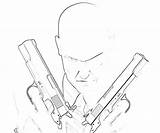 Hitman Coloring Pages Absolution Getdrawings Getcolorings sketch template