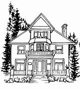 House Clipart Drawing Line Houses Historic Outline Drawings Cliparts Bed Clip Drawn Library Act Quartering Breakfast Variables Coloring Pages Systems sketch template