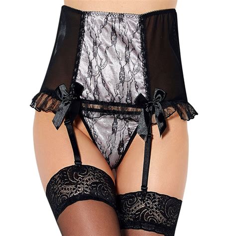 buy pp5079 new fashion floral lace high waist garter