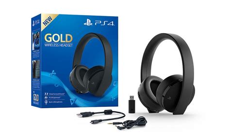 gold wireless headset  mic  ps  psvr announced
