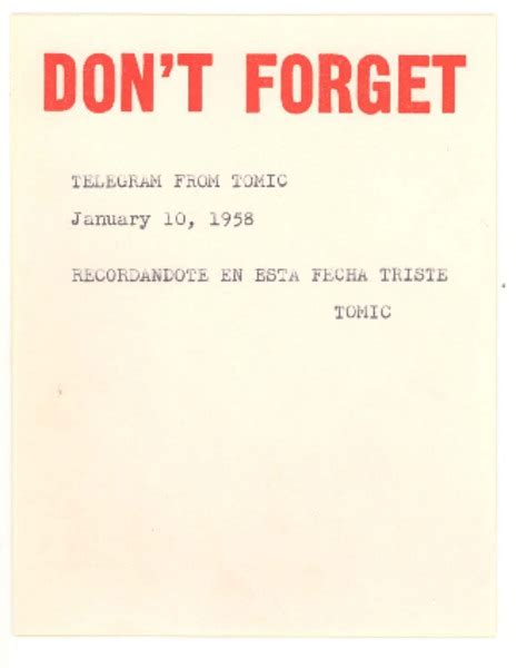 [telegrama] 1958 jan 10 [santiago chile] [a] [doris dana] [new york