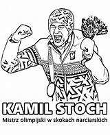 Kolorowanka Stoch Kamil Kolorowanki Druku Narciarski Skoczek sketch template