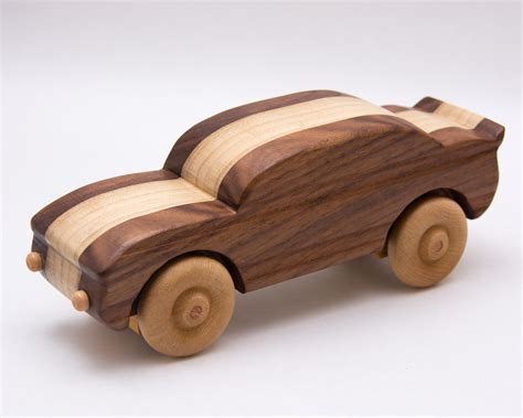 muscle car  handmade wooden toy vehicle car  springer wood works