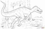 Coloring Pages Baryonyx Dinosaur Printable sketch template