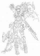 Ruby Rwby Lineart Spartan Armour Wip Completed Dishwasher1910 Genderbend Otherwise Evocative sketch template