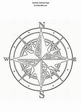 Nautical Compass sketch template
